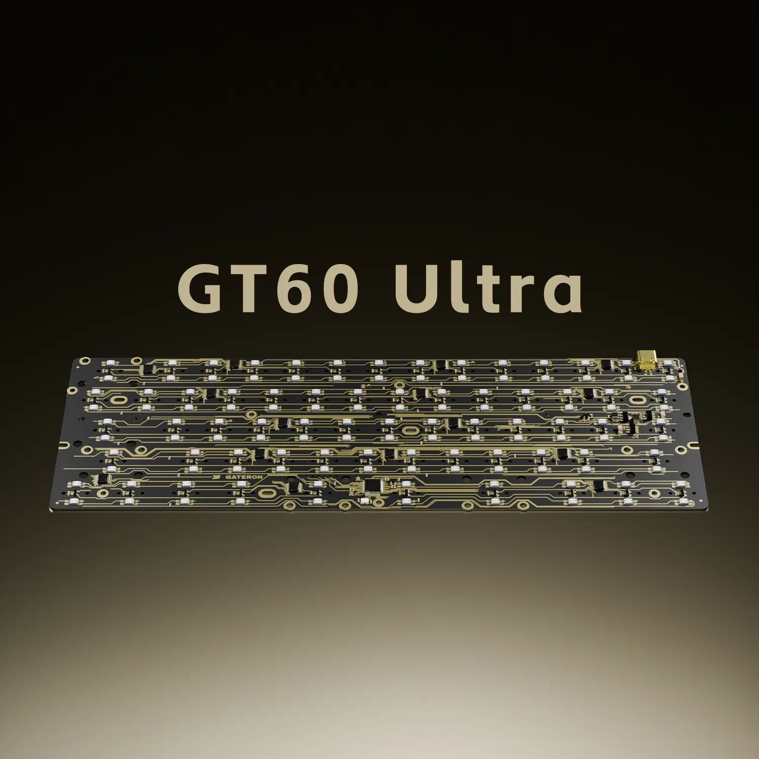 GATERON GT60 Ultra HE Magnetic Keyboard PCB - Dual LED Glow PCB